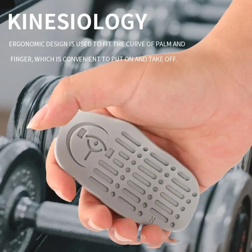 1 Pair Ergonomic Weight Lifting Grips Elastic Honeycomb-shaped Workout Gym Gloves Anti-slip Soft Silicone Palm Grips Deadlift