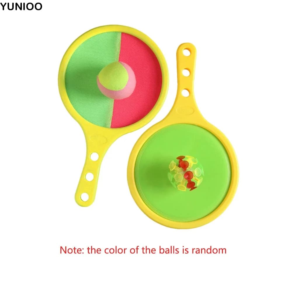 Set di Palle da Lancio e Presa con Disco, Design Divertente Stile Tennis, Palla con Ventosa per Allenamento di Rilevamento e Bersaglio, Palla Adesiva