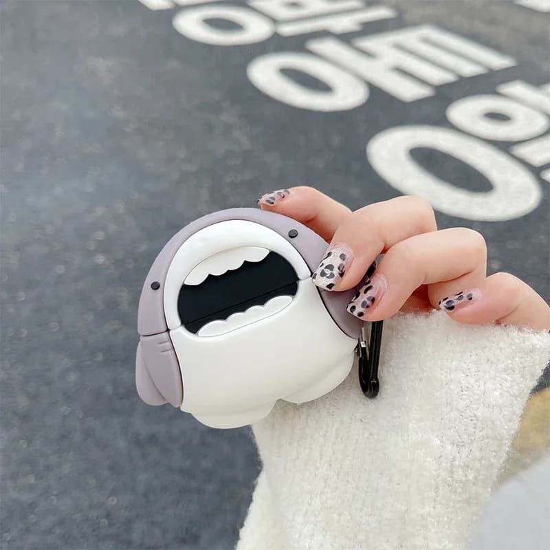 Per AirPods 4 2024 Custodia Shark Cover in silicone per Apple airpods pro2 3 Custodia protettiva carina per airpods 1 2 Borsa di ricarica wireless