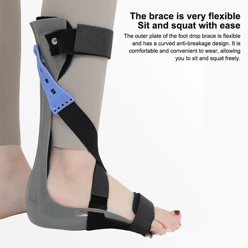 Foot Drop Orthotics Ankle Orthosis Adjustable Elasticity Valgus Orthotics Stroke Hemiplegia Rehabilitation Shoes Foot Supports