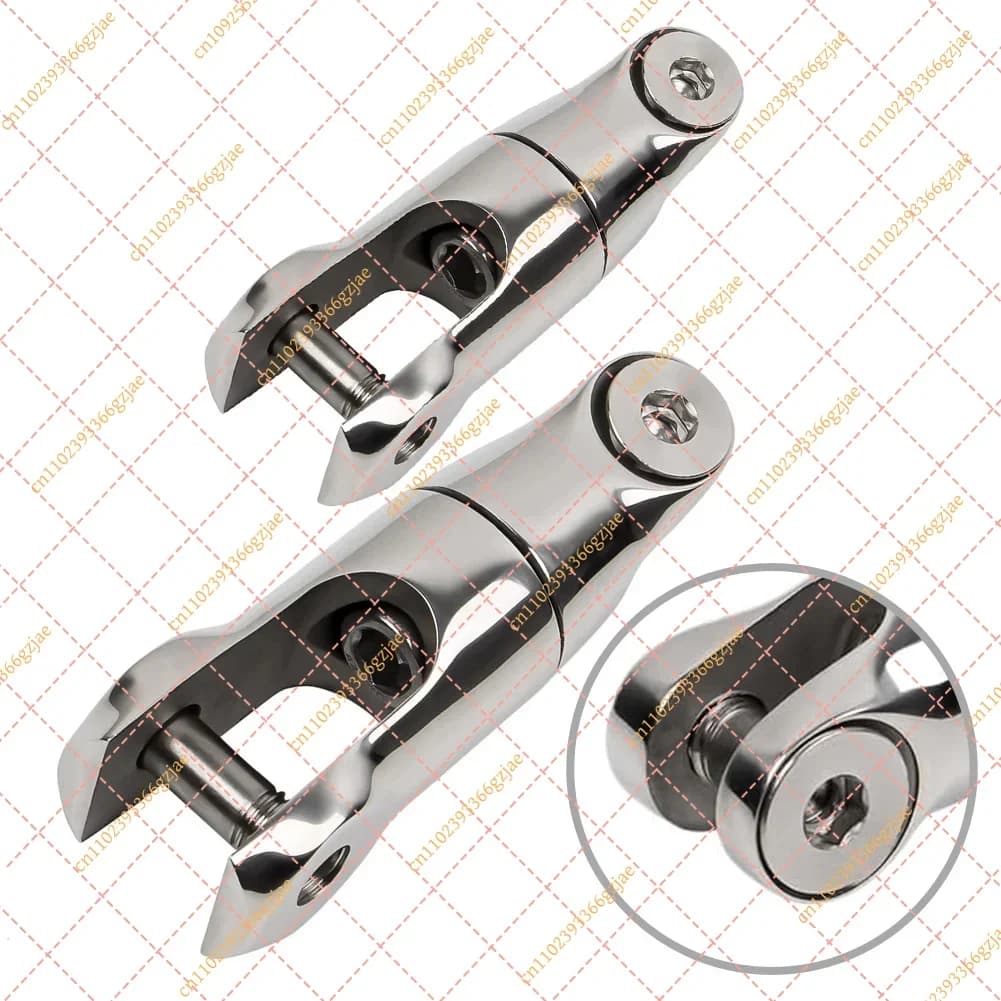 316 Stainless Steel Anchor Chain Swivel Connector for Marine Boat 6-8mm 10-12mm, Boat Accessories Replacement Part