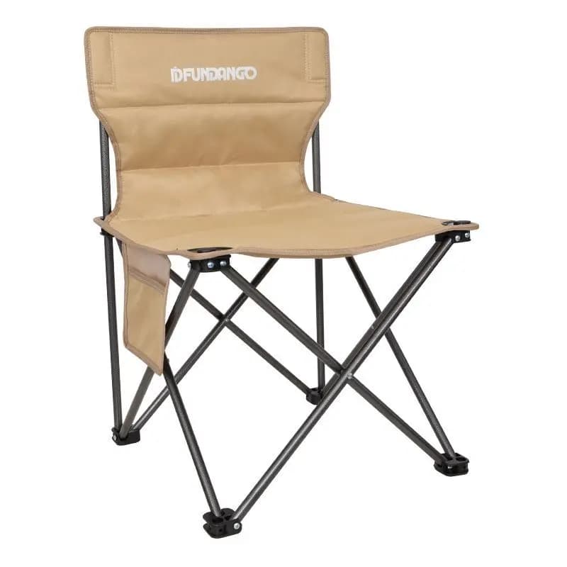 Outdoor Folding Chair Backrest Heavy-Duty Camping Portable Fishing Seat Lumbar Support Thickened Cushioned Stool Ergonomic