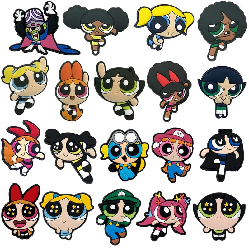 Hot Toys 16-200pcs Popular Cartoon Shoe Charms For Sandals, Shoe Decoration Accessories Shoe Pins Great Gift For Men Women