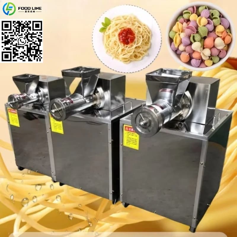 Customized 370w Commercial Macaroni Making Machine Long Cut Spaghetti Production Line Pasta Macaroni Making Machine