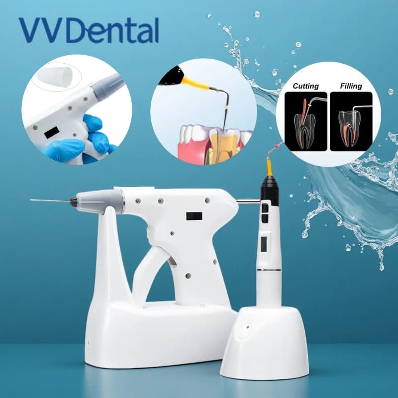 Sistema di Otturazione Endodontica Wireless VV Dental con Penna Riscaldante per Gutta-percha, Manipolo per Dentisti con Punta Riscaldante 3D per Riempimenti