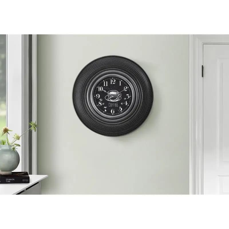 Orologio da parete transitorio rotondo da 20 pollici grigio antracite - Design moderno per la decorazione domestica