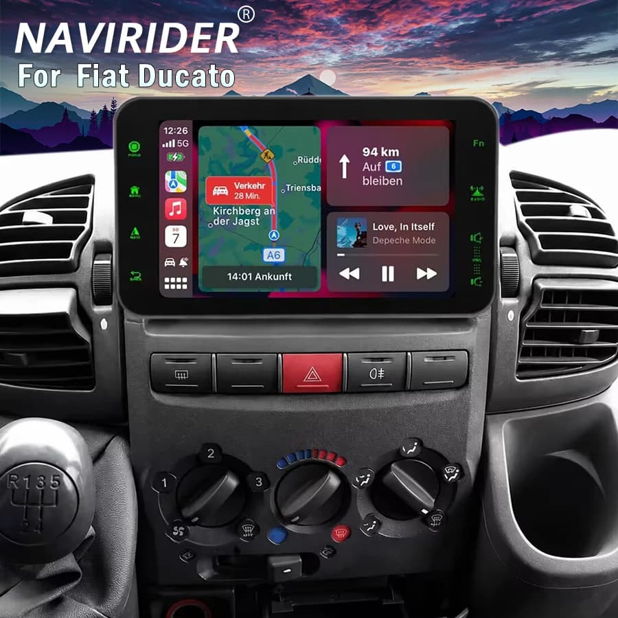 Android 15 Car Radio Stereo HU For Fiat Ducato For Citroen Jumper For Peugeot Boxer 2002-2006 Navi GPS Screen Carplay Wifi 4G