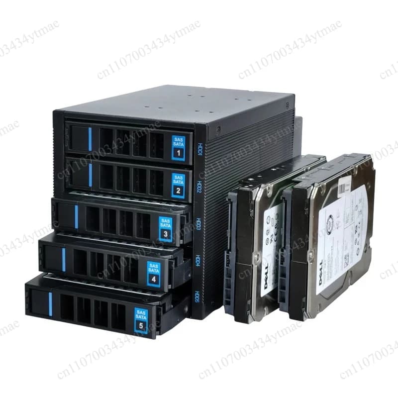 Docking Station per Hard Disk SAS SATA a 5 Bay USB Type-C per Espansione HDD/SSD da 2.5/3.5 Pollici