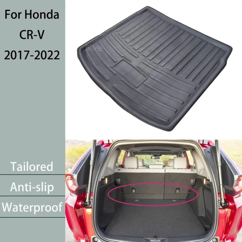 Per Honda CRV CR-V MK5 2017 2018 2019 2020 2021 2022 Auto Baule Posteriore Zerbino Su Misura Cargo Liner Boot Vassoio Pavimento Tappeto protezione