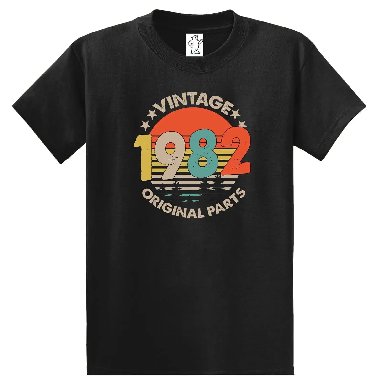 T-shirt Vintage Anni '70 Tramonto Personalizzabile per Uomo Taglie Forti e Grandi, Stile Vintage Lavato Casual Streetwear Versatile