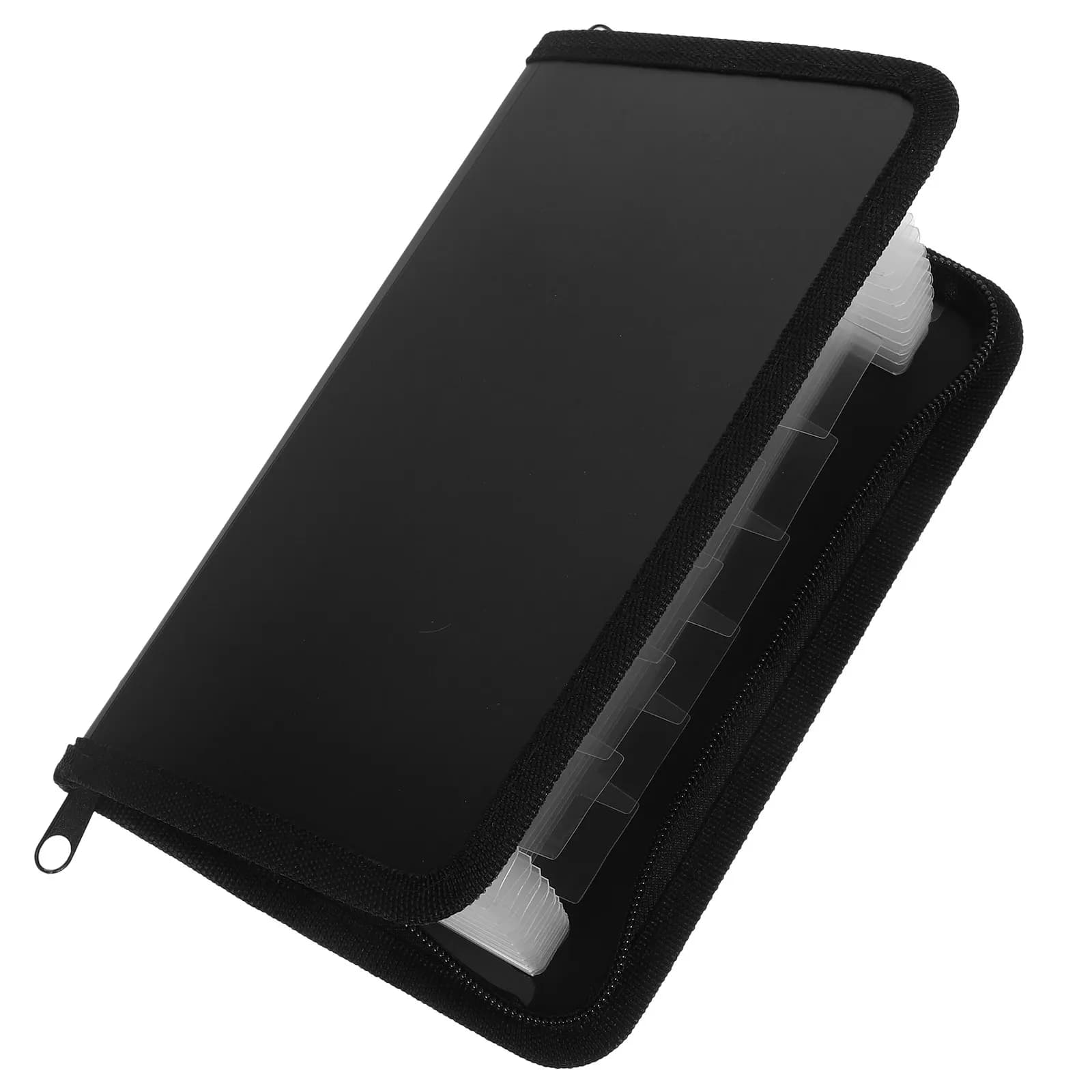 Mini Cartella Portadocumenti a Fisarmonica, Organizzatore Portatile con Cerniera per Contanti e Documenti, Formato A6, Porta Documenti Importanti