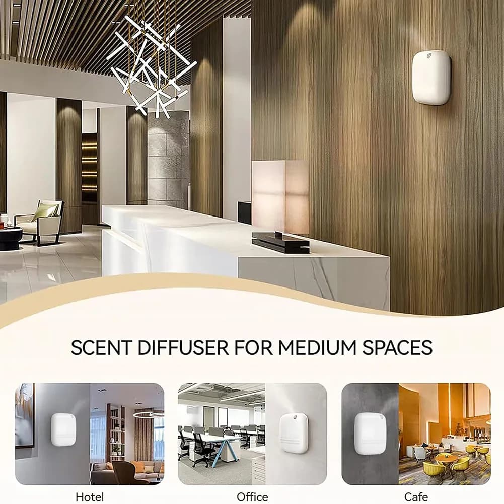 Diffusore di aromi A73T, diffusore di oli essenziali per hotel e uso commerciale, diffusore ad aria fredda senza acqua, spina USA