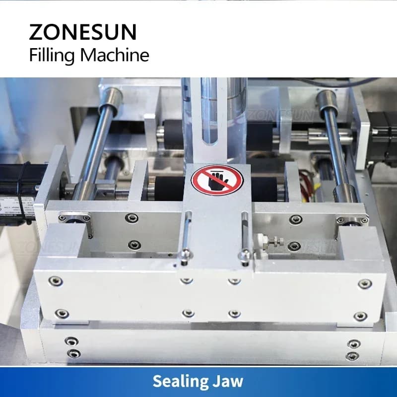 ZONESUN Confezionatrice per liquidi Bustina Miele Peperoncino Salsa di pasta Burro di arachidi Pompa di alimentazione del pacchetto ZS-420GSY