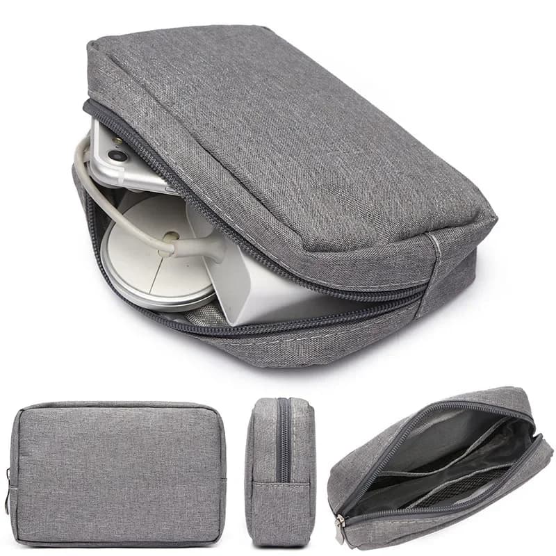 1 pcs bag holder cable organizer small travel bag electronic card SD case for power bank