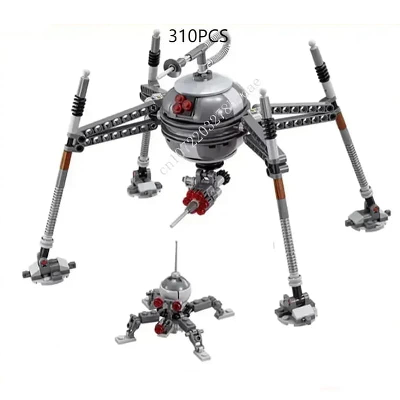 Star Plan MOC-75142 Homing Spider Droid MOC SpaceShip Battle Puzzle Architettura Compleanno Assemblaggio Giocattoli Regalo di Natale per I Età