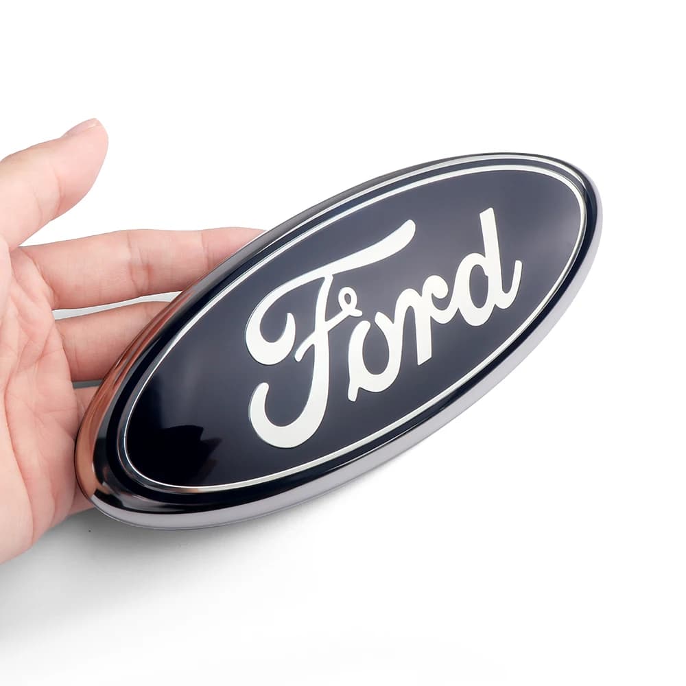 1pcs 3D Blue Badge For Ford Car Front Head Hood Bonnet Emblem Rear Tail Bumper Trunk Steering Wheel Covers Sticker Decal Styling