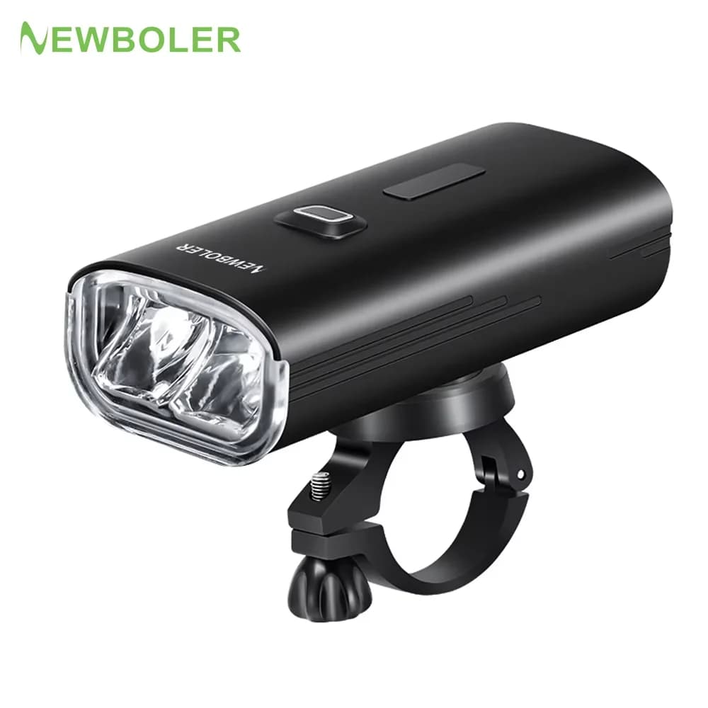 NEWBOLER Luce per Bicicletta 5000LM, Ricarica Type-C, Lampada Frontale 8000mAh, Faro in Lega di Alluminio IPX6, Accessori per Bici