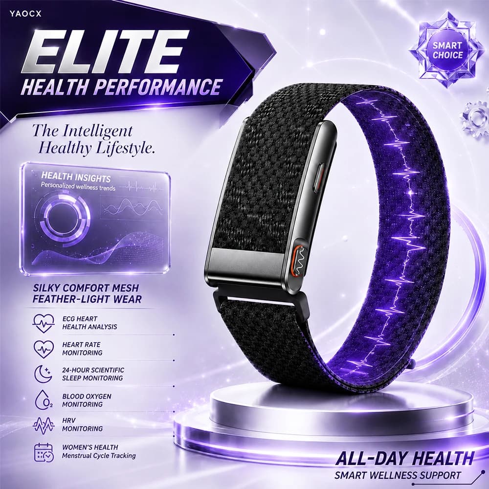 2026 New ECG+HRV Health Smart Bracelets Heart Rate Blood Pressure Body Fat BMI Body Temperature 3ATM Fitness Tracker Smart Watch