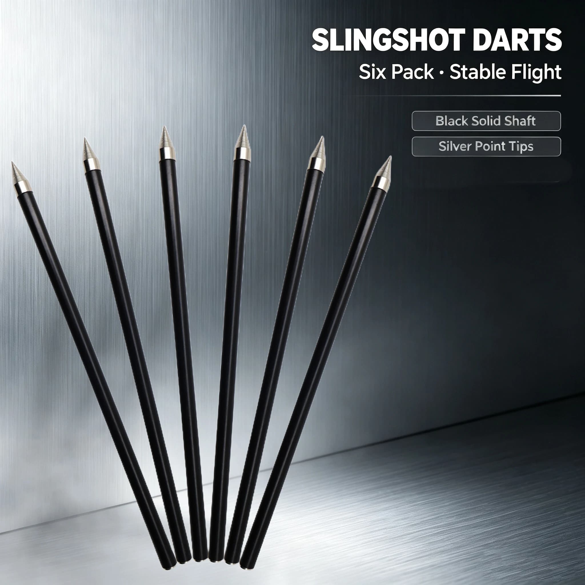 Straight No-Fletching Slingshot Darts Cone Tip 20/40 Pcs Options Outdoor Target Practice