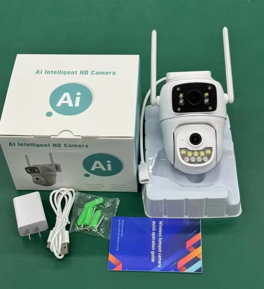 Telecamera IP Dome PTZ Wireless a Colori 4MP con App Hi-Easy, Rilevamento Umanoide AI, Sicurezza Domestica, Monitoraggio Bambini