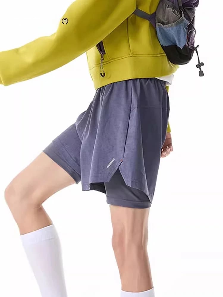 Pantaloncini Sportivi da Uomo ad Asciugatura Rapida, Casual per Escursionismo e Ciclismo, Lunghezza Tre Quarti, Interni Traspiranti e Confortevoli in Poliestere