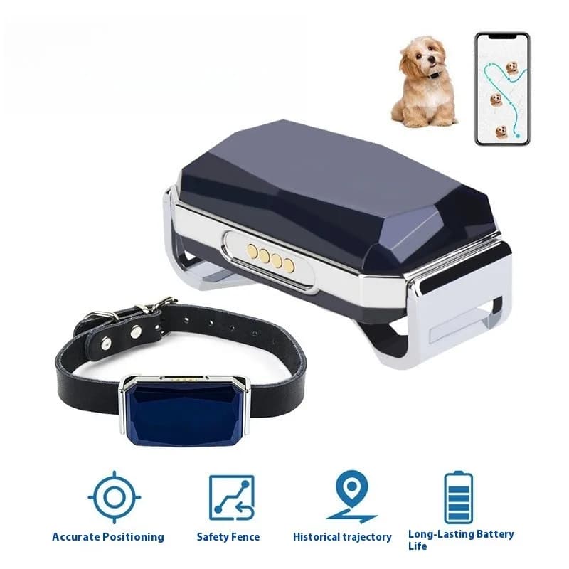 Collare intelligente per localizzatore GPS per animali domestici G12 IP67 impermeabile per cani gatti Design anti-smarrimento in tempo reale a lunga durata