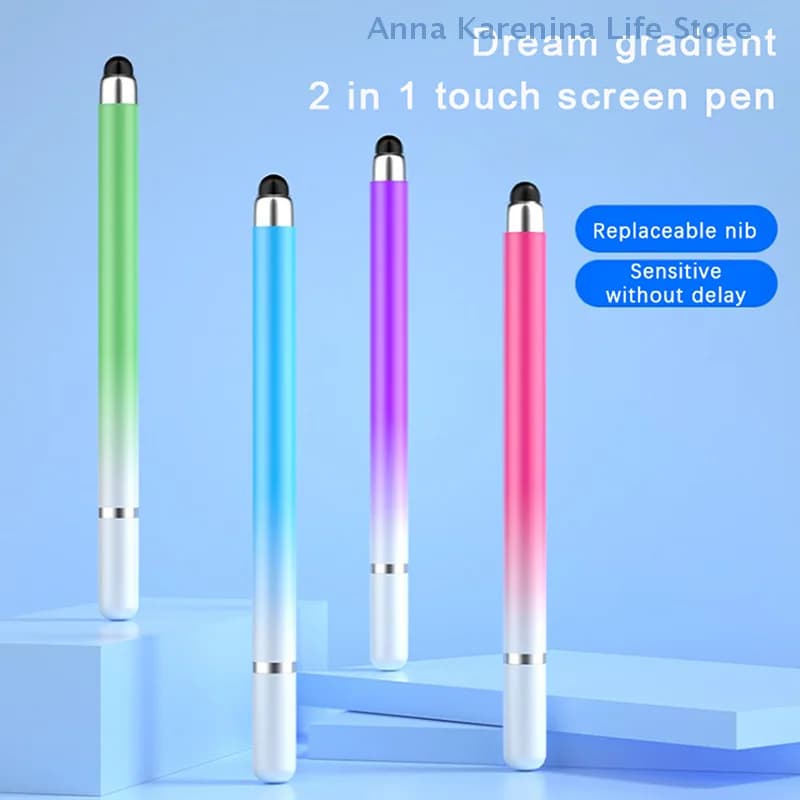 Penna stilo 2 in 1 per tablet cellulare Matita touch capacitiva per matita per schermo da disegno universale per telefono