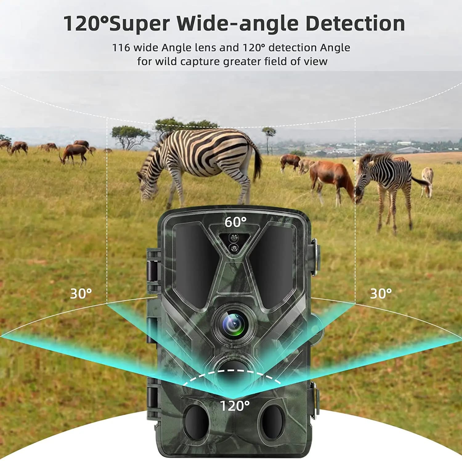 Camera da Caccia Wireless 36MP Video 2.7K Night vision IR 940NM Phototrap HC812A Surveillance camera