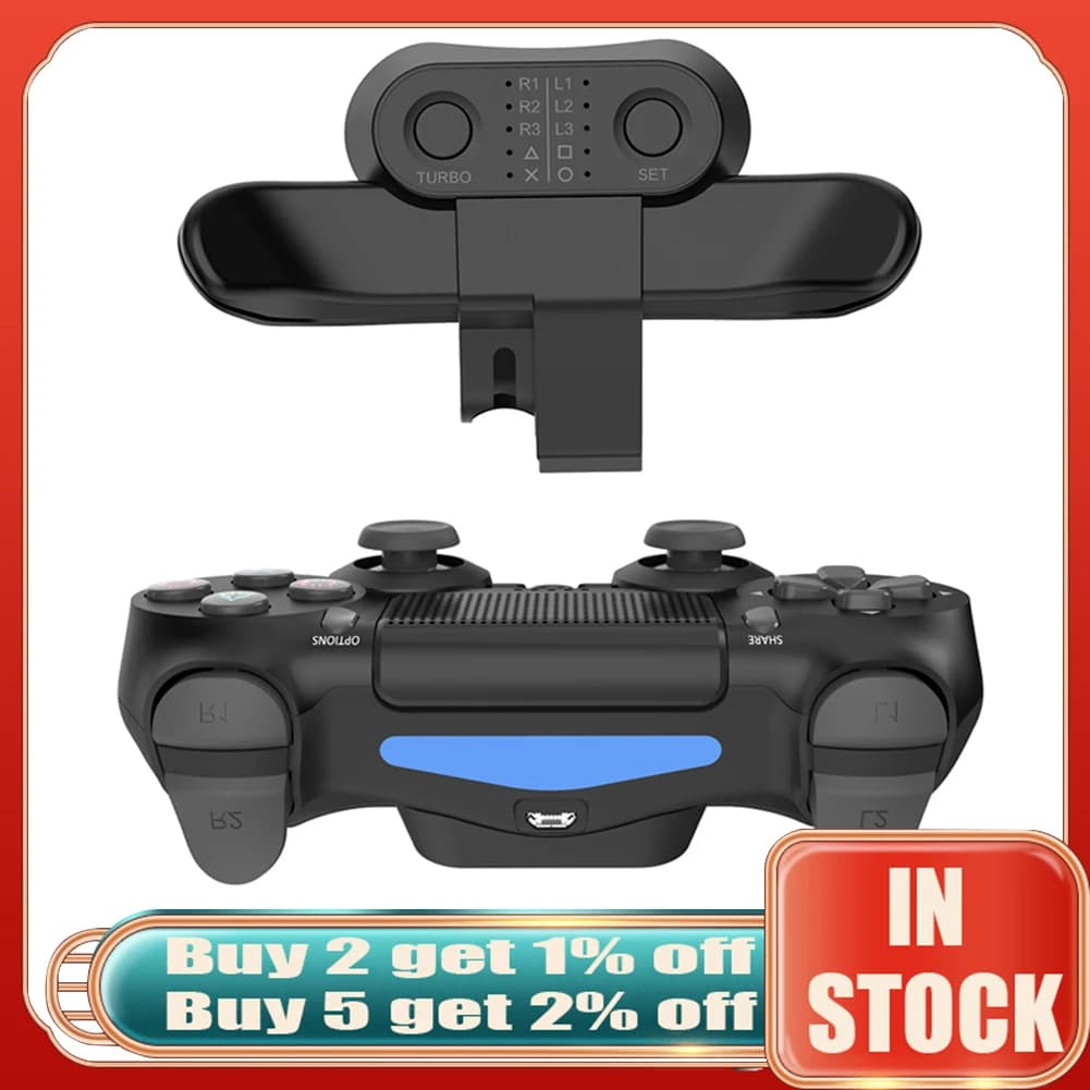 Per Controller PS4 attacco pulsante posteriore dualshock 4 adattatore prolunga posteriore Gamepad chiave Paddle con Turbo per accessorio SONY PS4