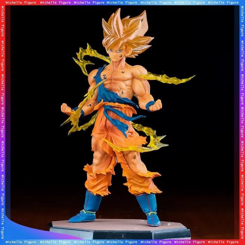 Hot Anime Dragon Ball Son Goku Super Saiyan Figura 17 cm/6.69 pollici Goku DBZ Action Figure Modello Regali Figurine da collezione per i bambini