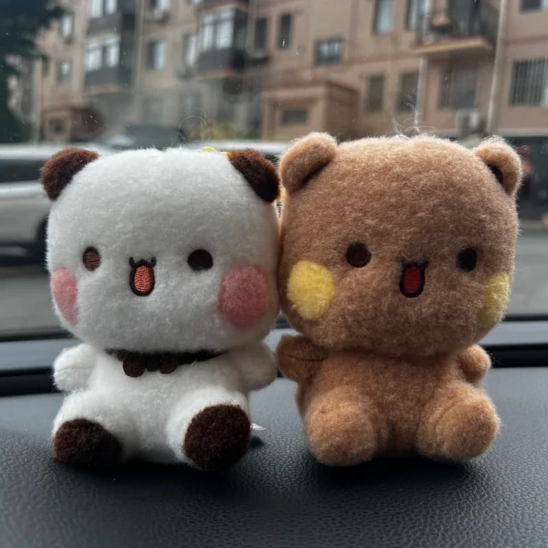 Disponibile - Portachiavi Orsetto Carino Autorizzato Yier e Bubu, Ciondolo per Borsa, Bambola Kawaii, Regalo per Ragazze e Donne