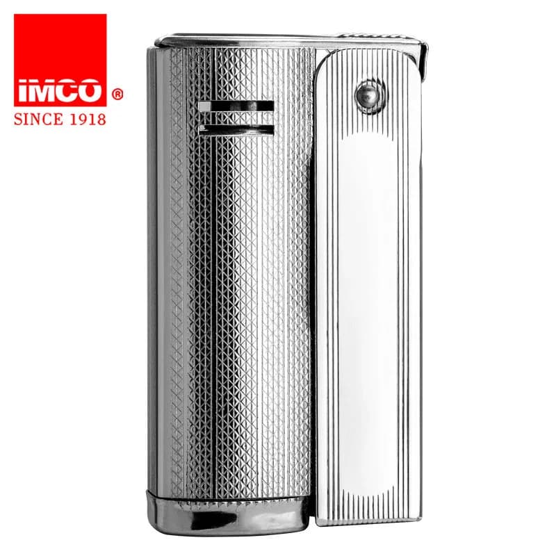 Vintage lighter Austria 6800 IMCO rechargeable with stumps, stainless steel gas lighter, isqueiro