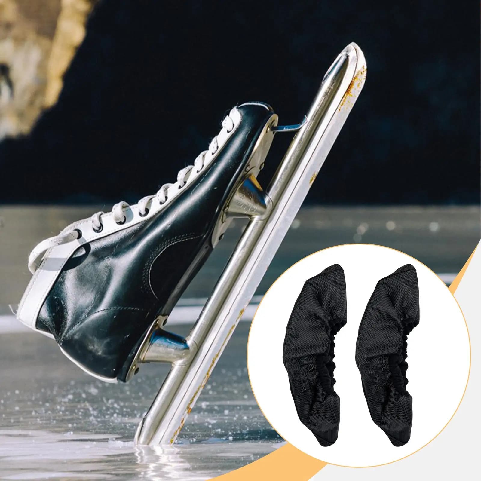 Copri Pattini da Ghiaccio in Resistente Tessuto di Nylon, Protezione per Pattinaggio su Ghiaccio per Uomini, Donne e Adulti, Hockey in Linea