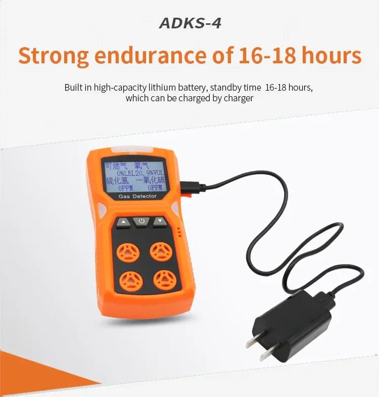 2025 hot sale High-precision ADKS-4 Four-in-one Detector Portable Toxic And Harmful, Carbon Monoxide,Sulfid