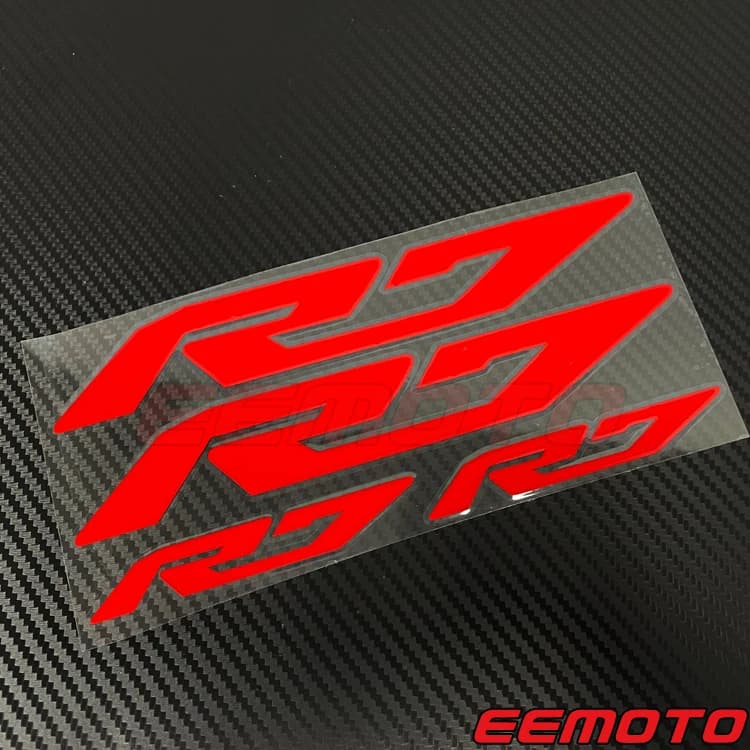 4X Ruote Del Motociclo Cerchioni Carena Parafango Casco Serbatoio Carburante Gas Logo Decalcomanie Del Vinile Adesivi Per YZF R1 R15 R25 R3 R6 R7 YZF-R7