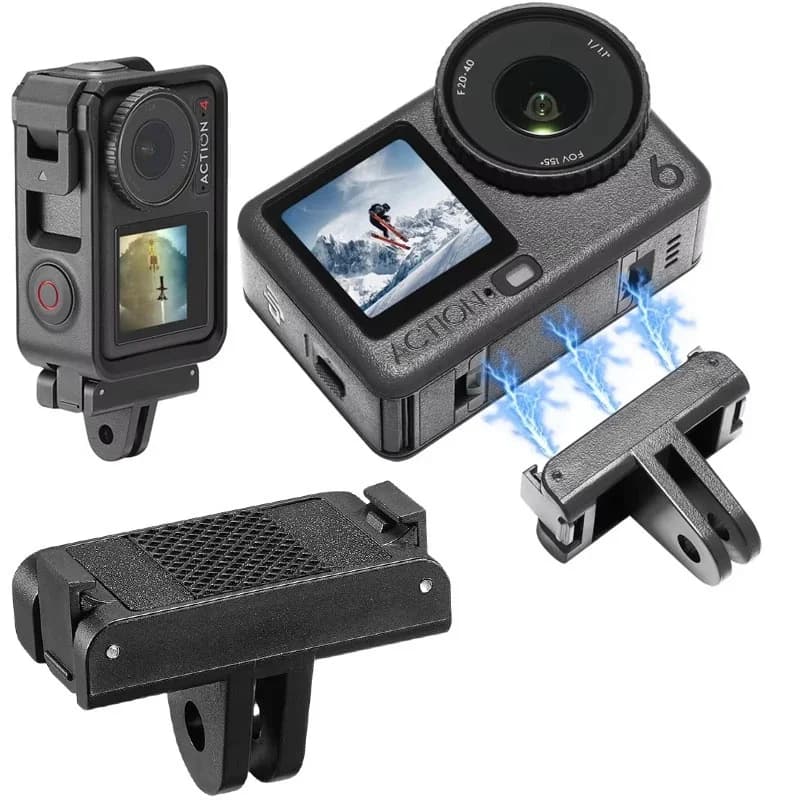 Supporto Magnetico a Sgancio Rapido per DJI Action 5 Pro, Base di Estensione per DJI Osmo Action 3 4 5, Accessori per Asta Selfie
