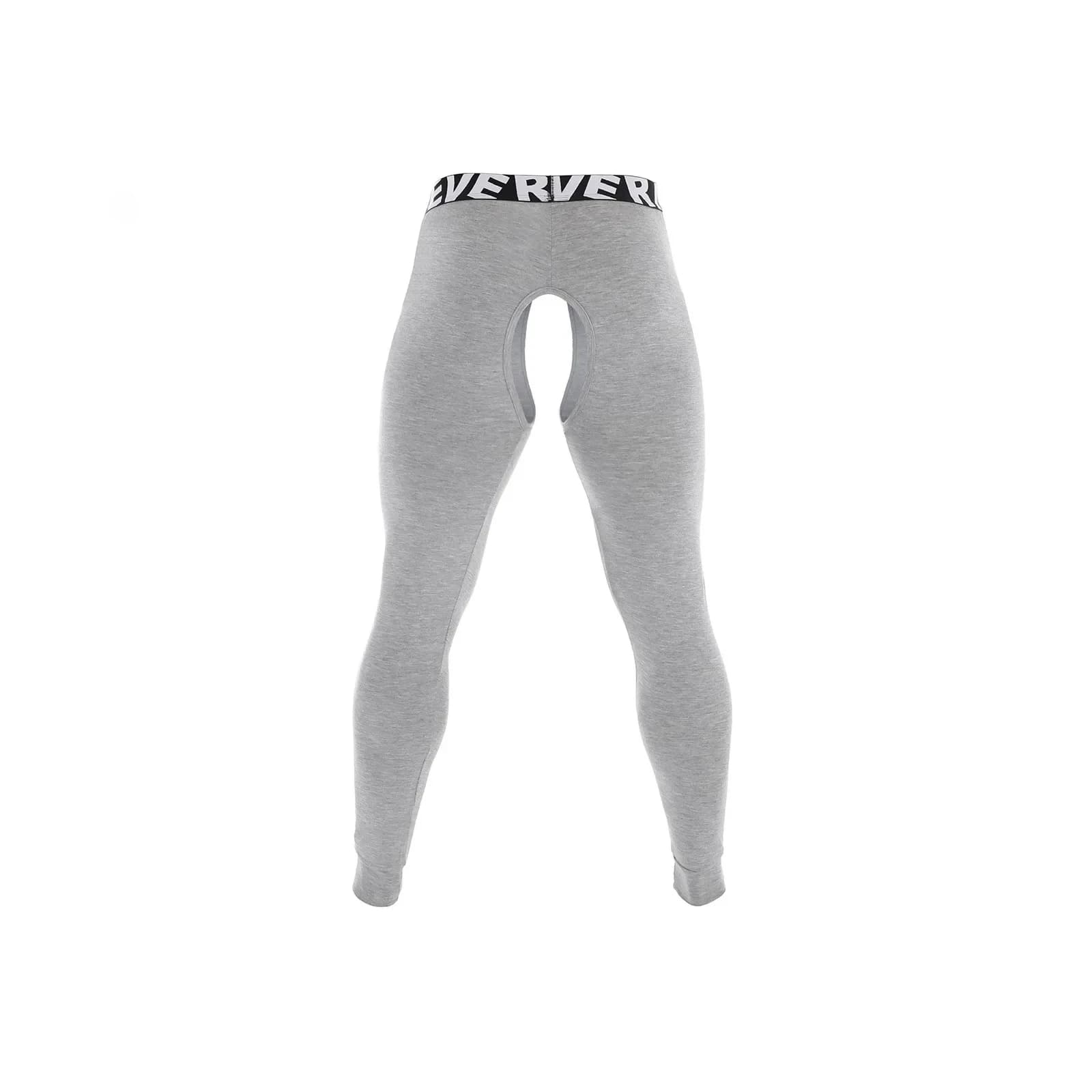 Men Warm Modal Slim Fit Thermal Underwear Bottoms Youth Open Crotch Breathable Soft Comfy Sweat Absorp Leggings Basic Long Pants