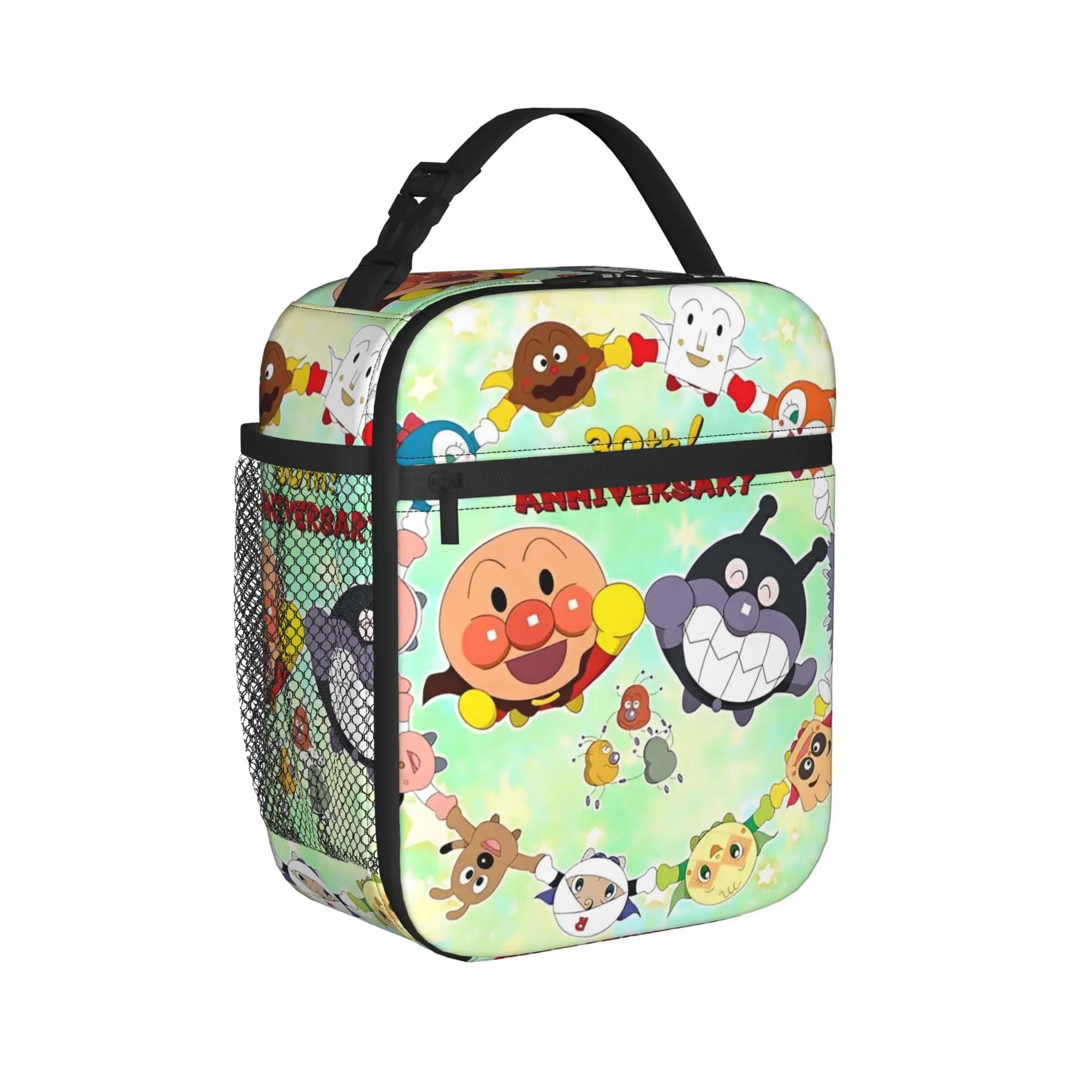 Borse termiche per il pranzo con cartoni animati A-Anpanmans, borsa termica riutilizzabile, contenitore per il pranzo, borsa portatile per il pranzo, borsa per alimenti