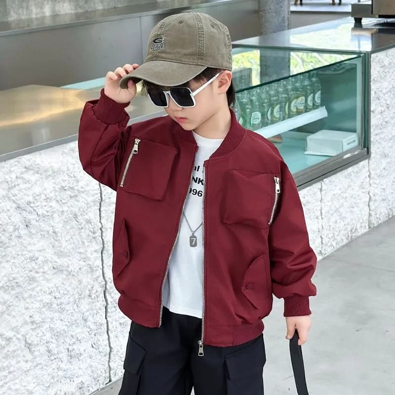 Giacca da baseball per ragazzi 2025 Nuova giacca autunnale Elegante capispalla per bambini alla moda primavera autunno bambino