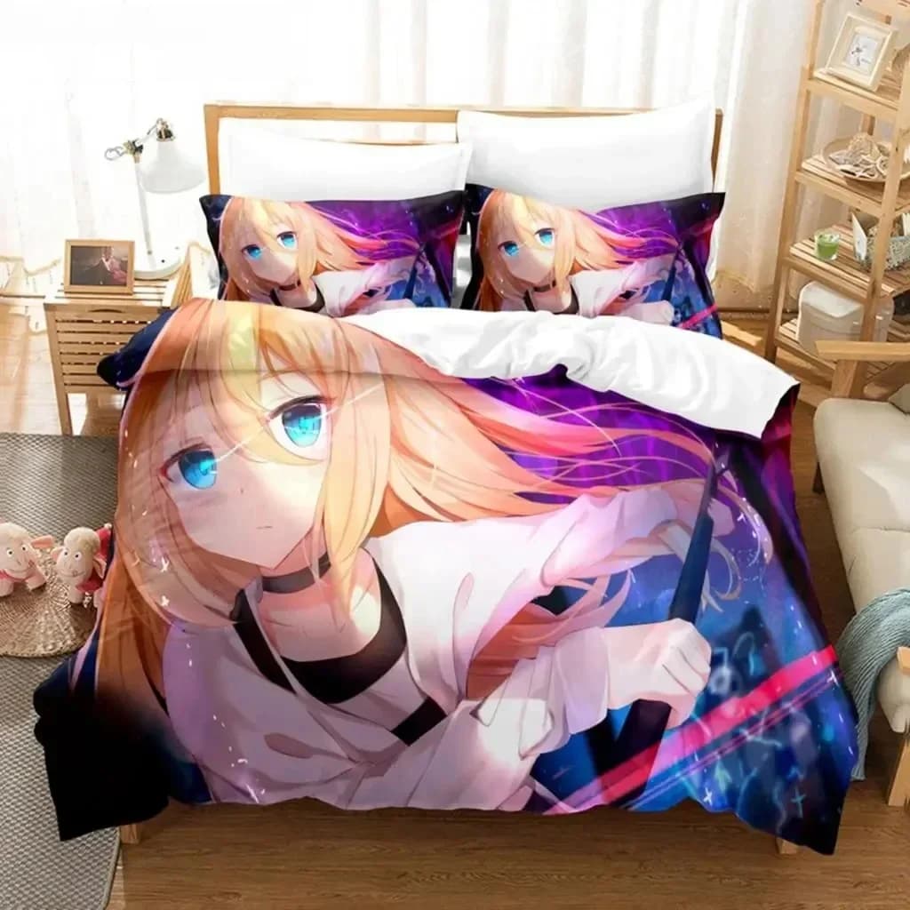 Anime Angels of Death Bedding Set Boys Girls Twin Queen Size Duvet Cover Pillowcase Bed Kids Adult Fashion Home Textileextile