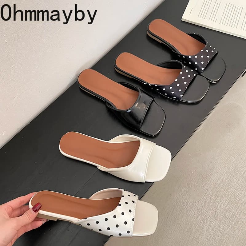 New Summer slippers 2026 from Woman with Open to Pois, Comfortable and Fashionable, Slip-On from Esther, Elegant and Casual