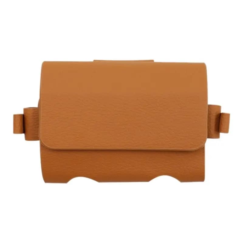 Borsa per palline da golf, borsa portatile da appendere in vita, in pelle PU, per 2 palline da golf e 4 tee da golf.