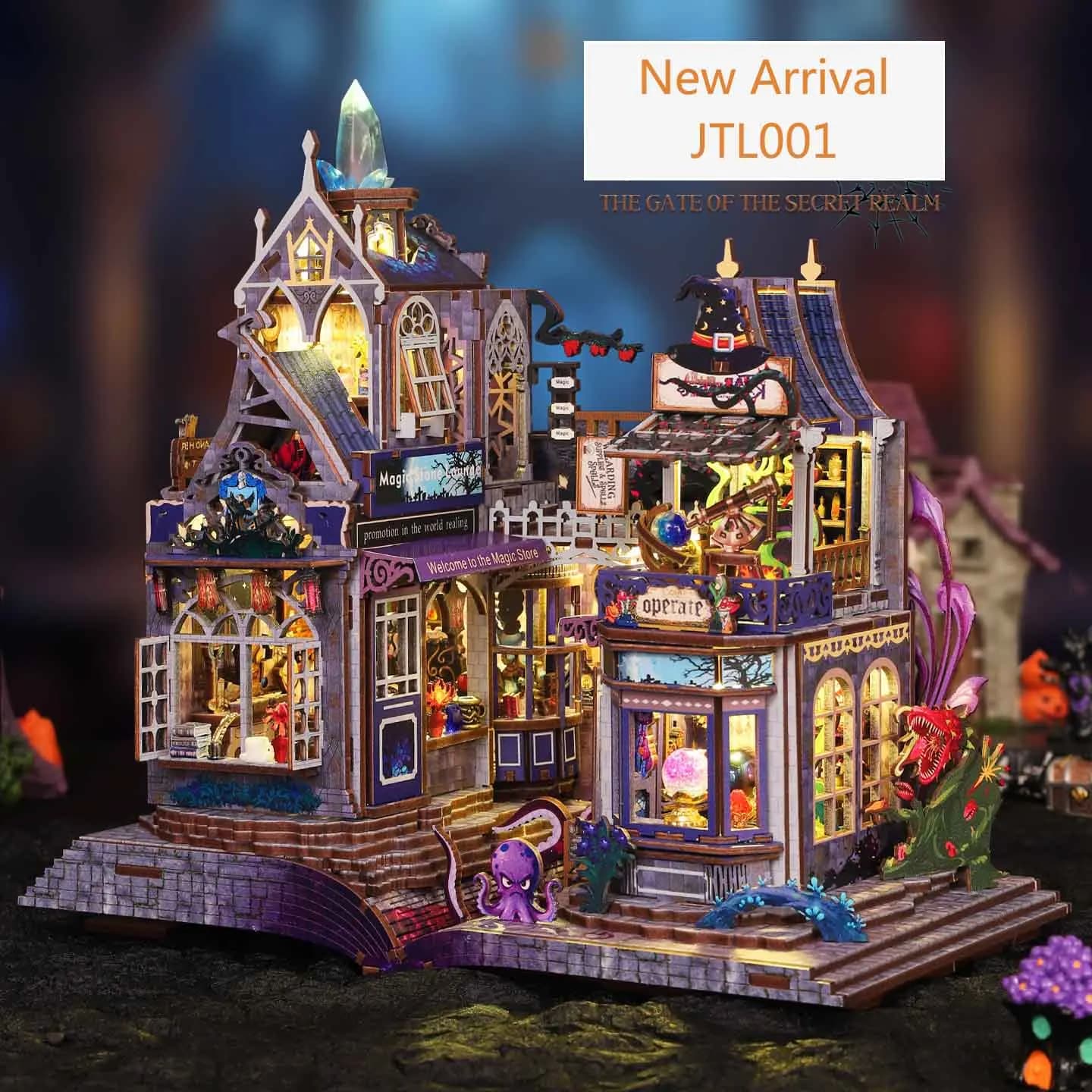 Nuovo Kit Fai-da-Te per Casa delle Bambole in Miniatura, Set di Mobili con Luci, Modello Artigianale da Assemblare, Giocattoli, Regali di Compleanno