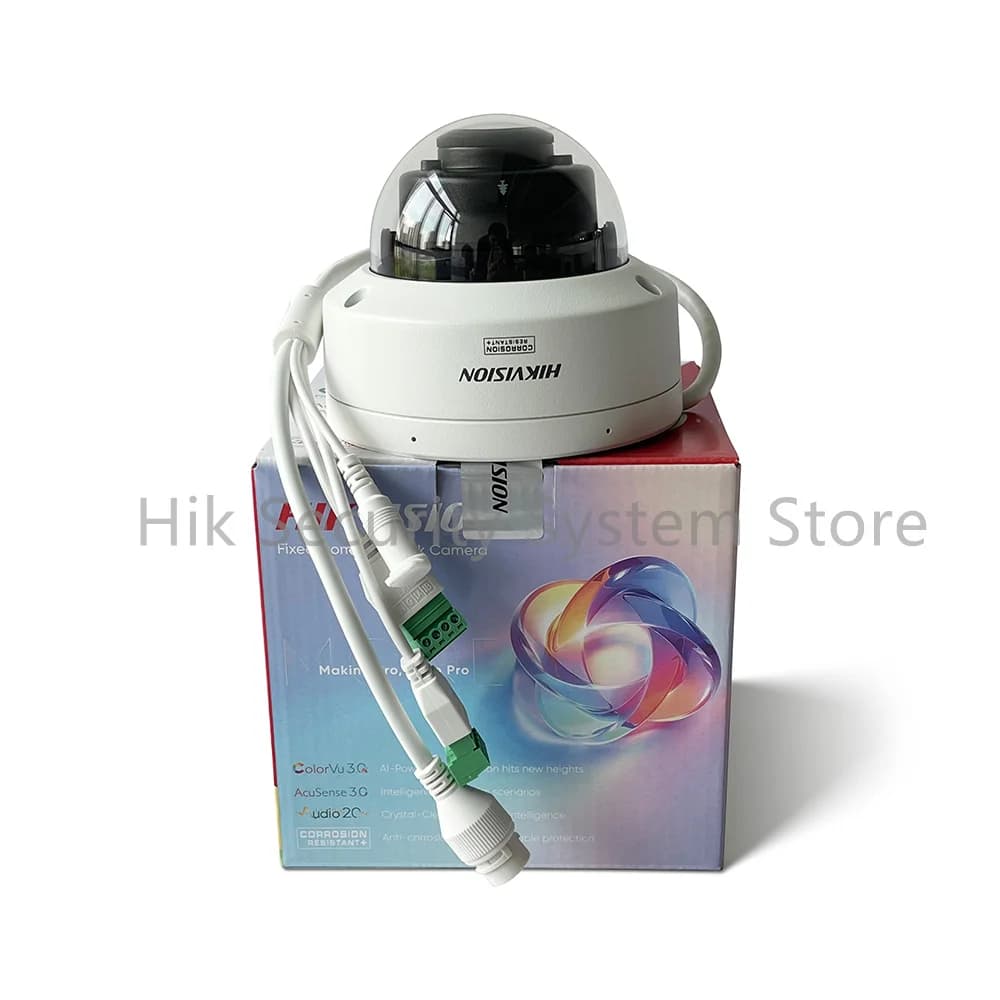 Hikvision DS-2CD2147G3-LIS2UY ColorVu 4MP Smart Hybrid Light Dome Telecamera IP Doppio microfono POE AI Telecamera di sicurezza