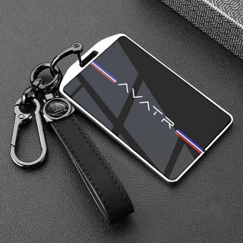 Zinc Alloy NFC Card Cover for Avatr 07/06/12/11, Heavy Duty Metal Protective Case Shell with Keychain, Anti-Bend & Scratch Proof