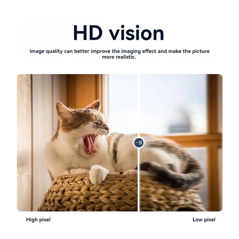 EYFL-Telecamera di sicurezza interna per baby monitor domestico Telecamere per cani-gatti-animali domestici Telecamere di sorveglianza con visione notturna