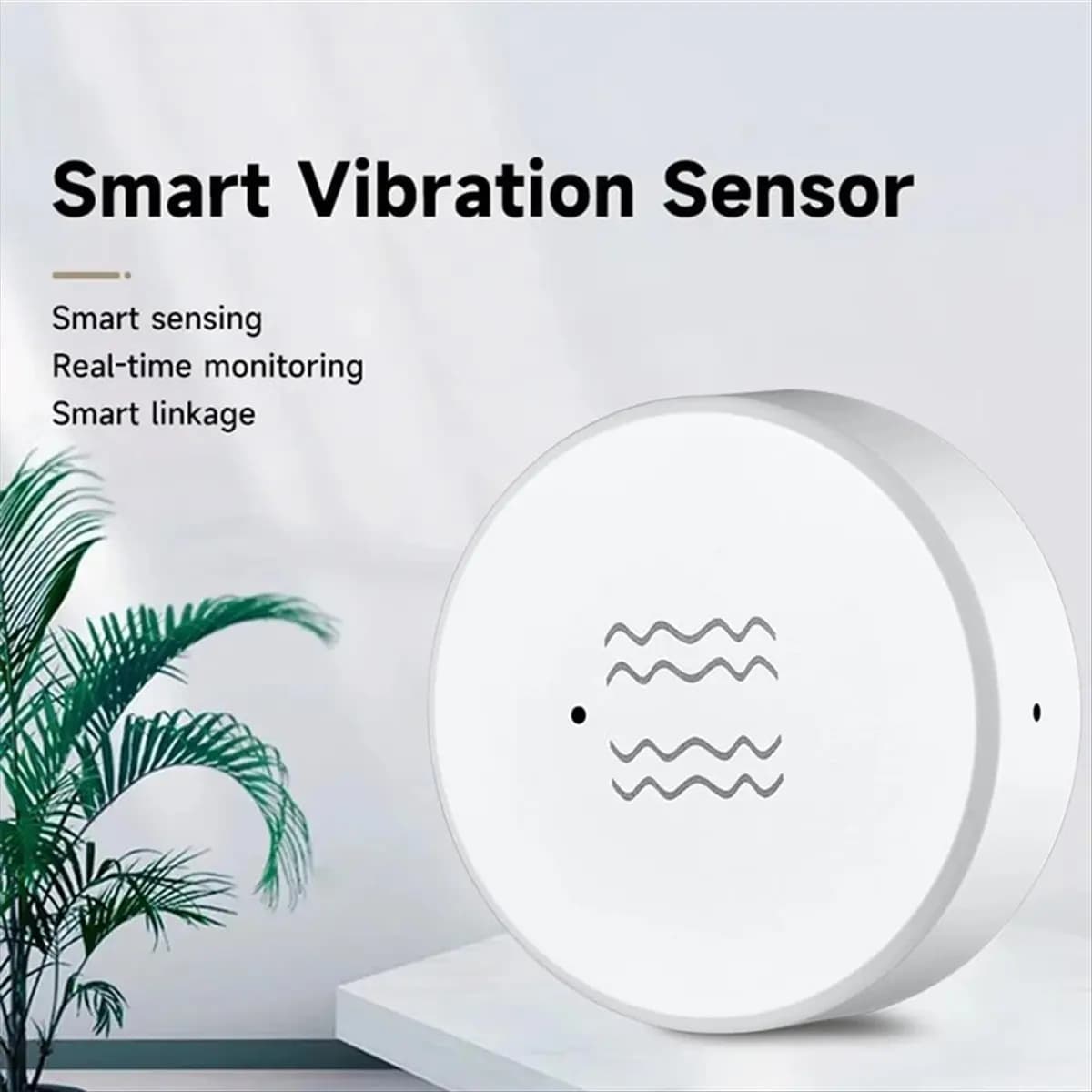 Sensore di Vibrazione Intelligente B21B Zigbee, Monitoraggio in Tempo Reale, Sirena di Rilevamento Vibrazioni per Porte e Finestre, Controllo Remoto tramite App