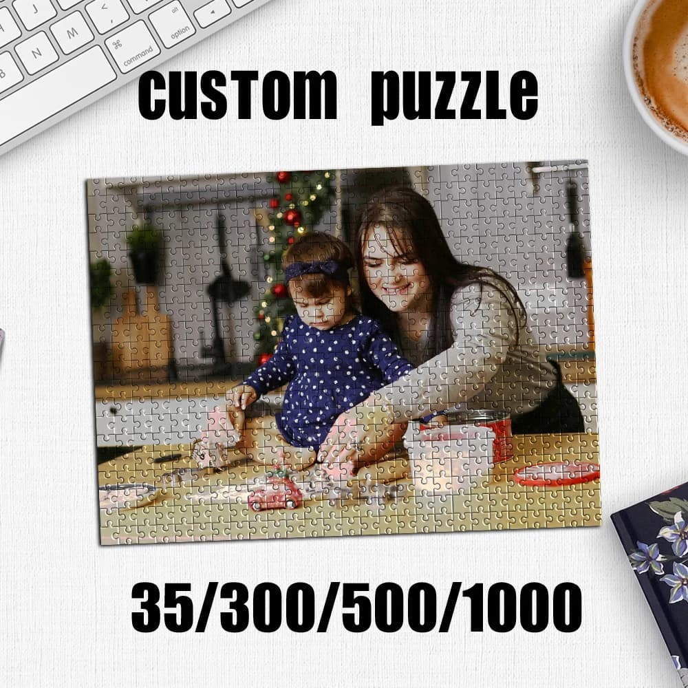 35/300/500/1000 pezzi Puzzle personalizzato con foto personalizzata, ritratto personalizzato, giocattoli fai da te, decorazione per la casa