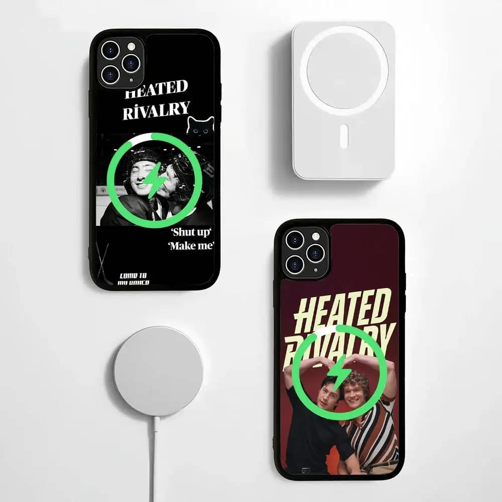 Custodia per telefono Heated Rivalry Shane Ilya per iPhone 17 Air 16 15 14 13 12 11 Pro Max Plus, compatibile con ricarica wireless MagSafe