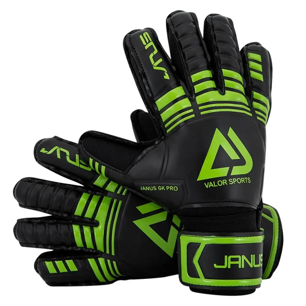 Guanti da Portiere con Protezione per le Dita, Antiscivolo, in Lattice Resistente, Guanti da Calcio Rinforzati e Resistenti all'Usura